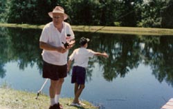 Just fishing with grandpa